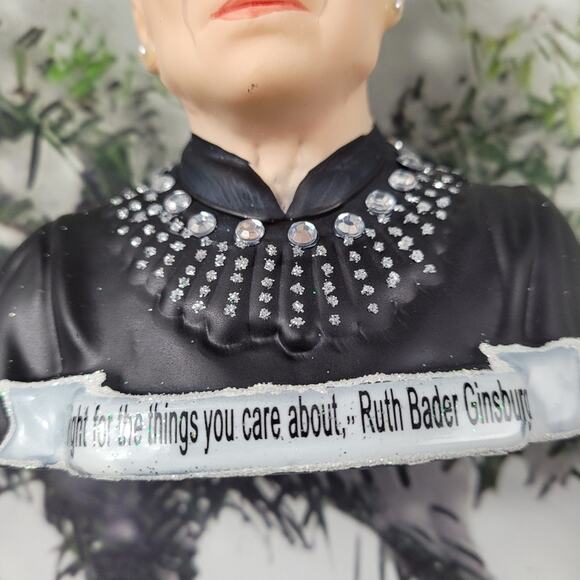 NWT Justice Ruth Bader Ginsburg Glass Ornament - Picture 2 of 9
